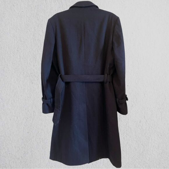 Vintage Pierre Balmain navy wool military coat - Picture 6 of 13